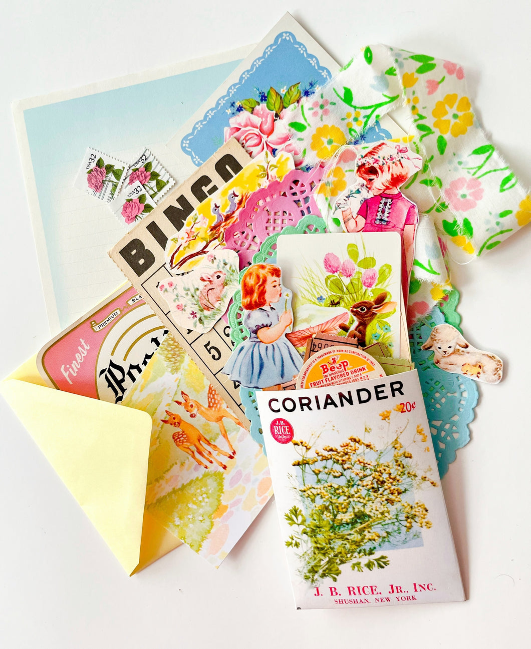 Spring Wishes ephemera collection