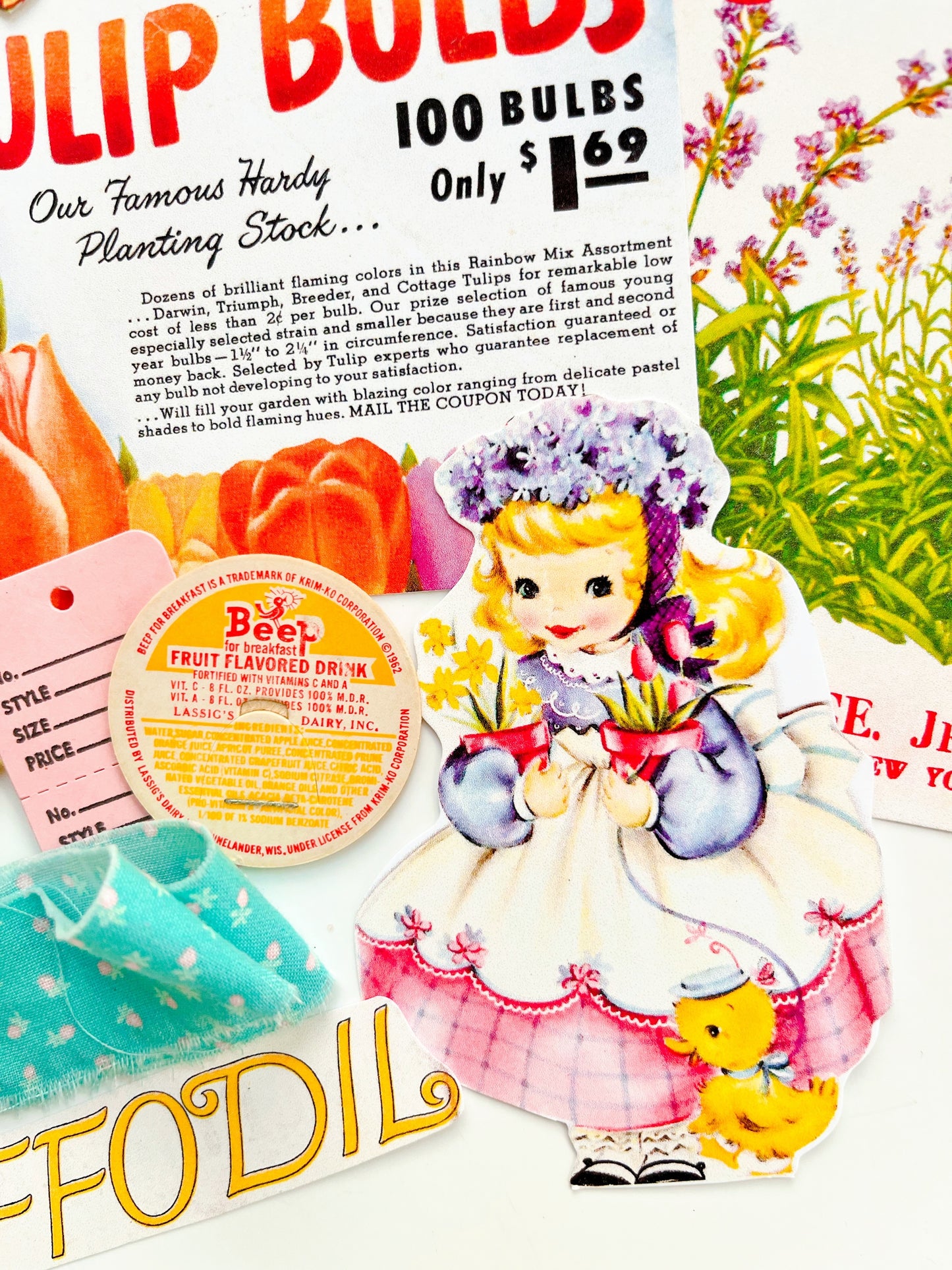 Tulips & Daffodils ephemera collection