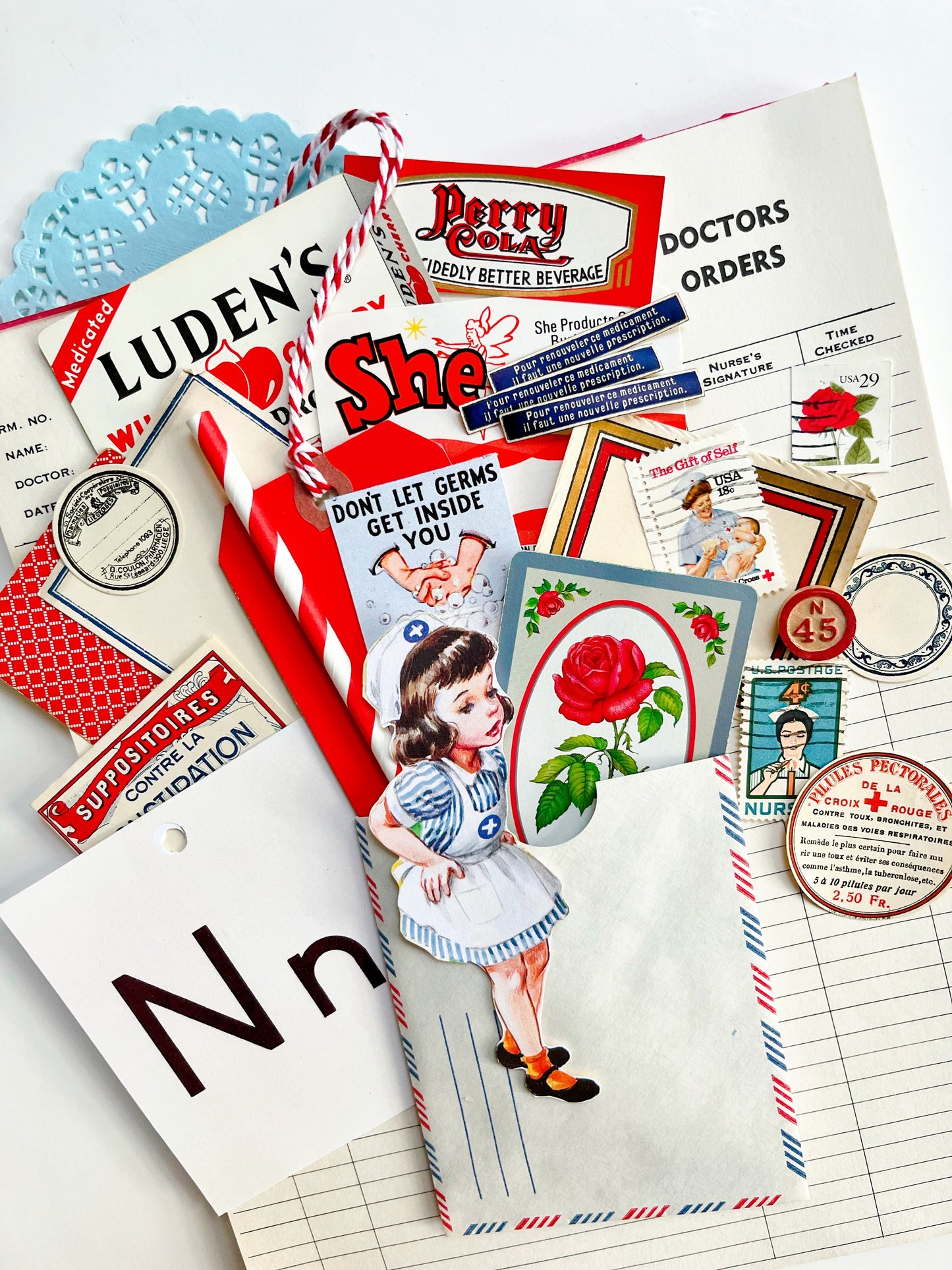 “N is for Nurse” ephemera collection