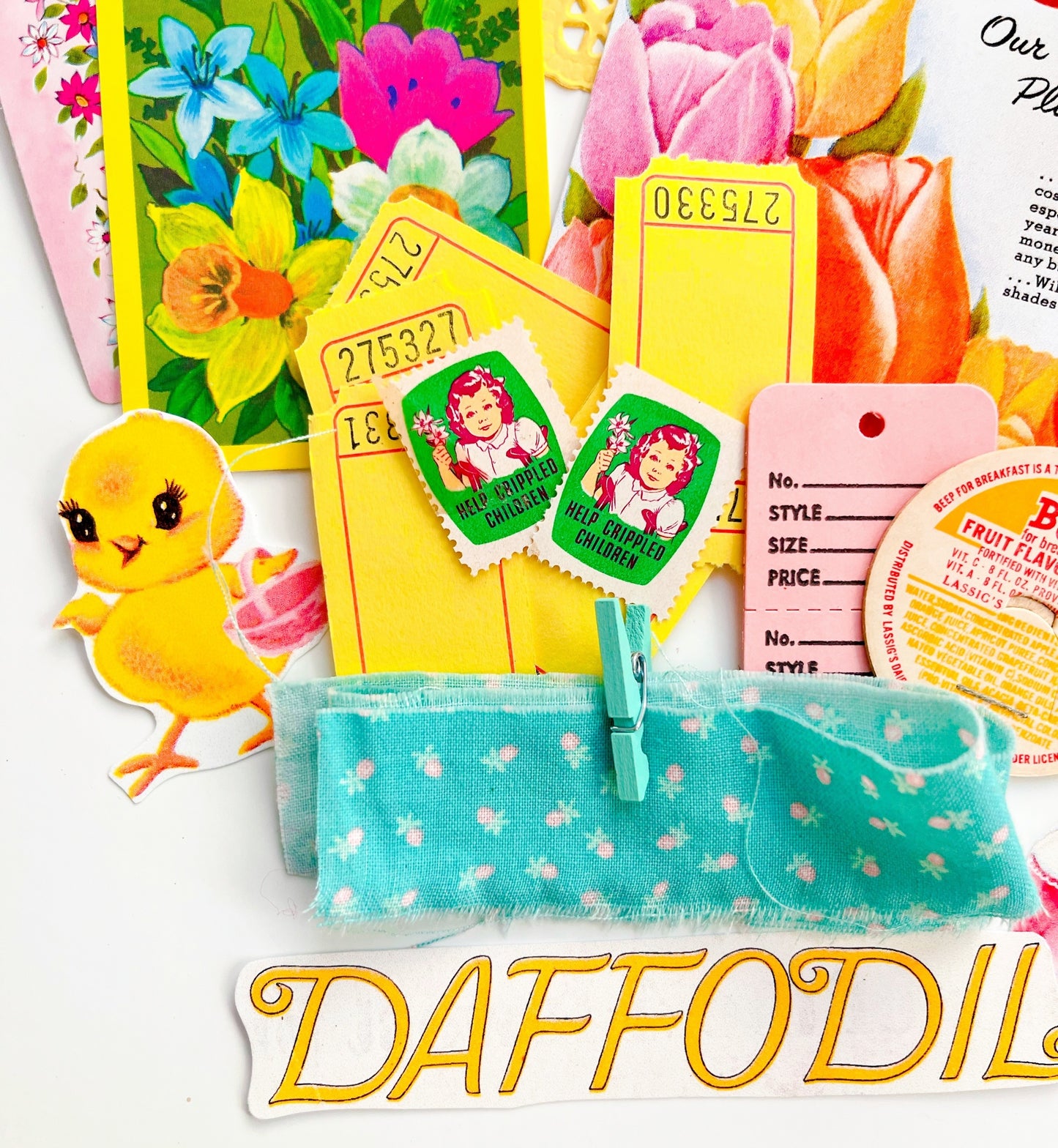 Tulips & Daffodils ephemera collection