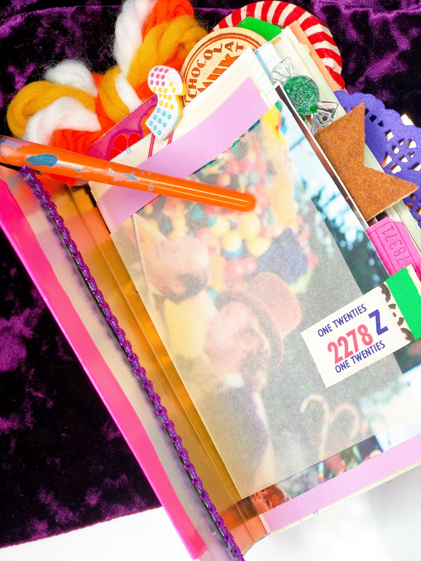 Vintage Handmade Wonka Bar journal