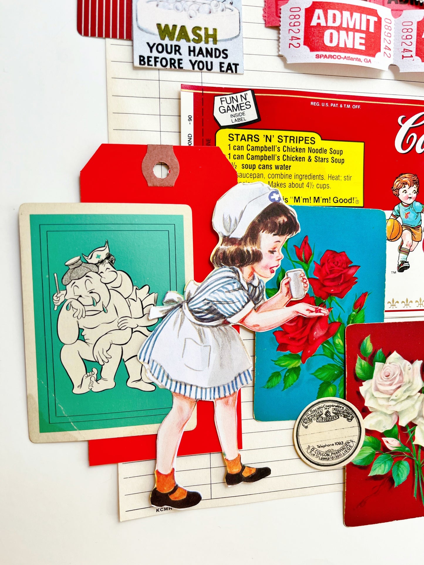 “Feel better” ephemera collection.