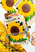 Load image into Gallery viewer, Vintage Sunflower seed packet journal
