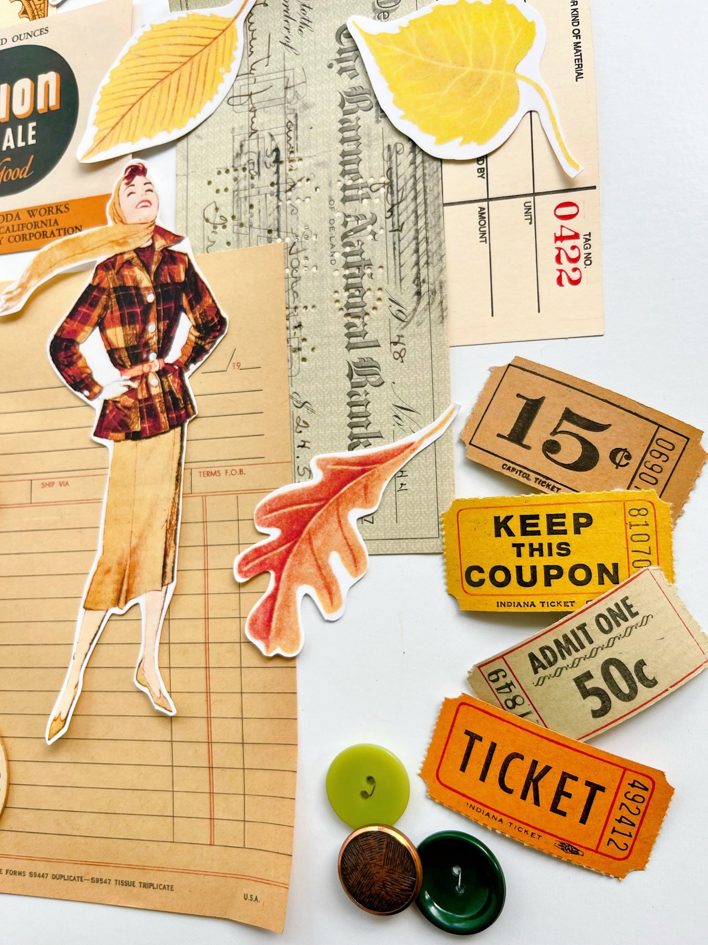 “Those Autumn Leaves” ephemera collection