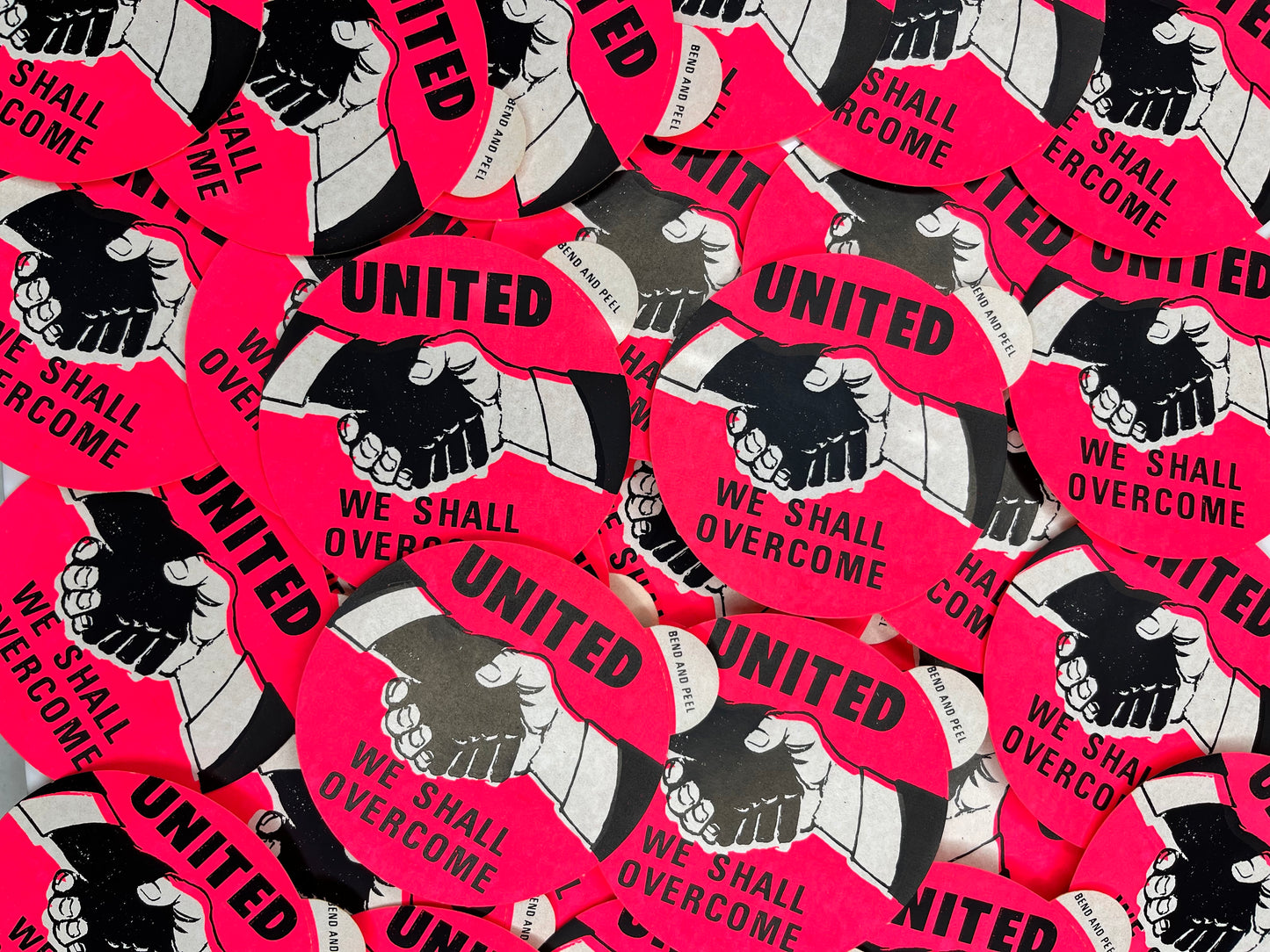 Authentic 1960’s Civil Rights Movement stickers (2)