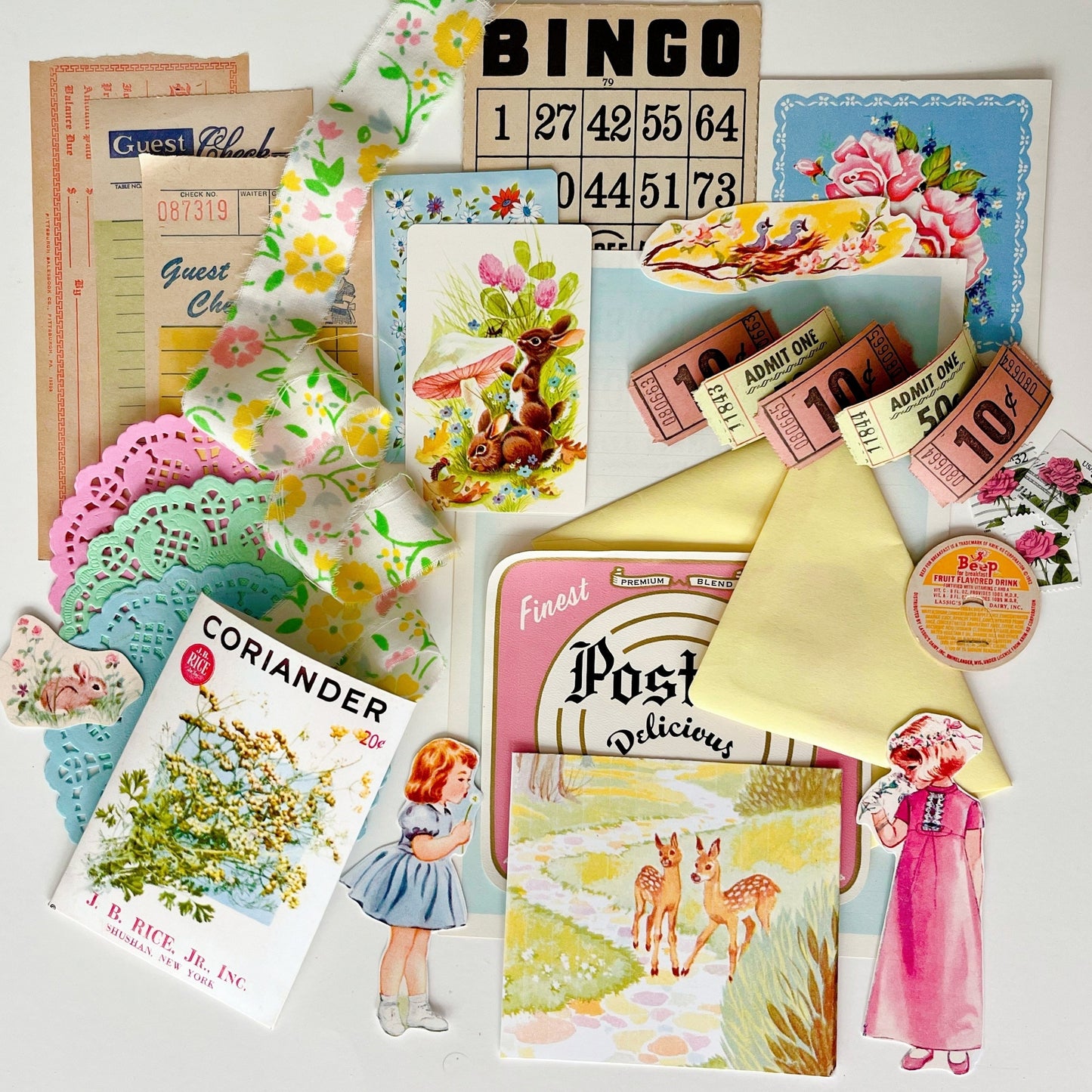 Spring Wishes ephemera collection