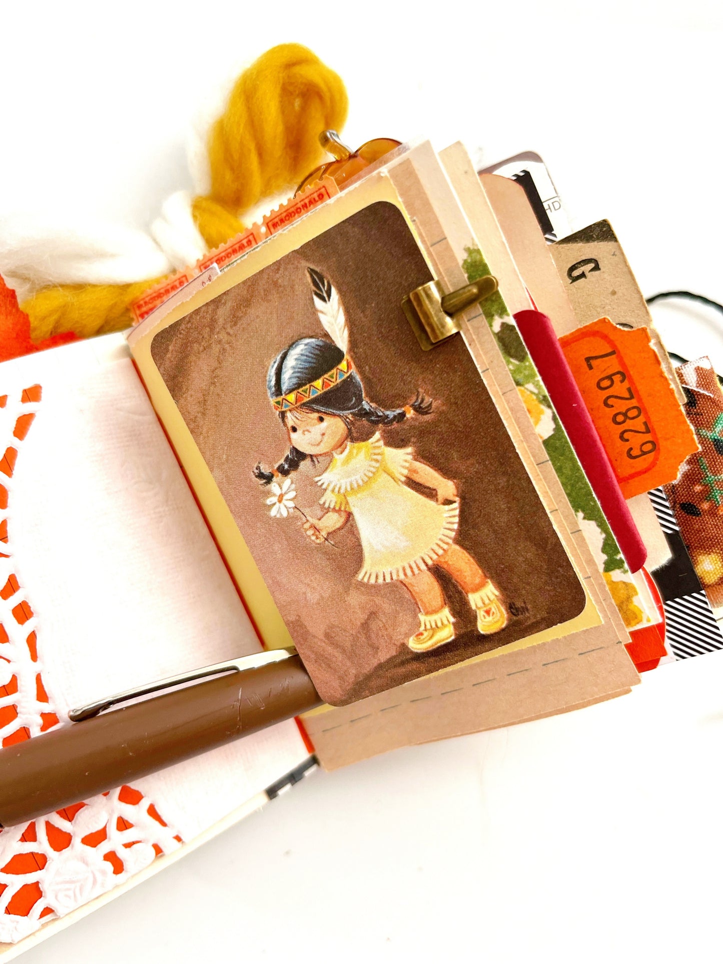Handmade mini Thanksgiving journal