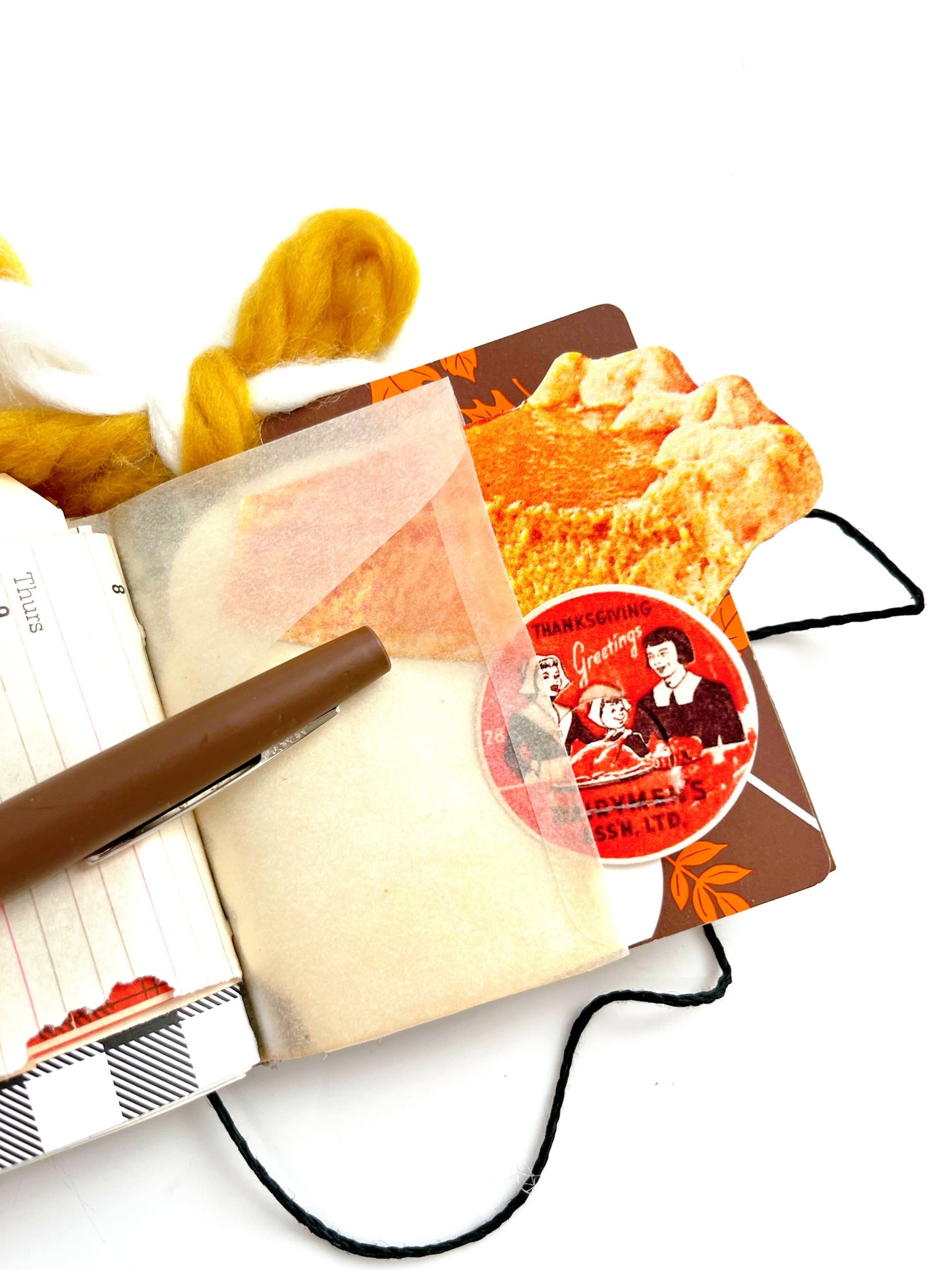 Handmade mini Thanksgiving journal