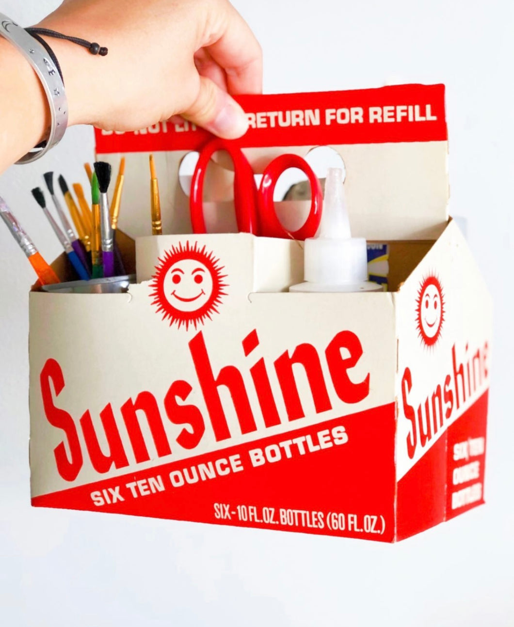 (2) Vintage Sunshine soda cartons