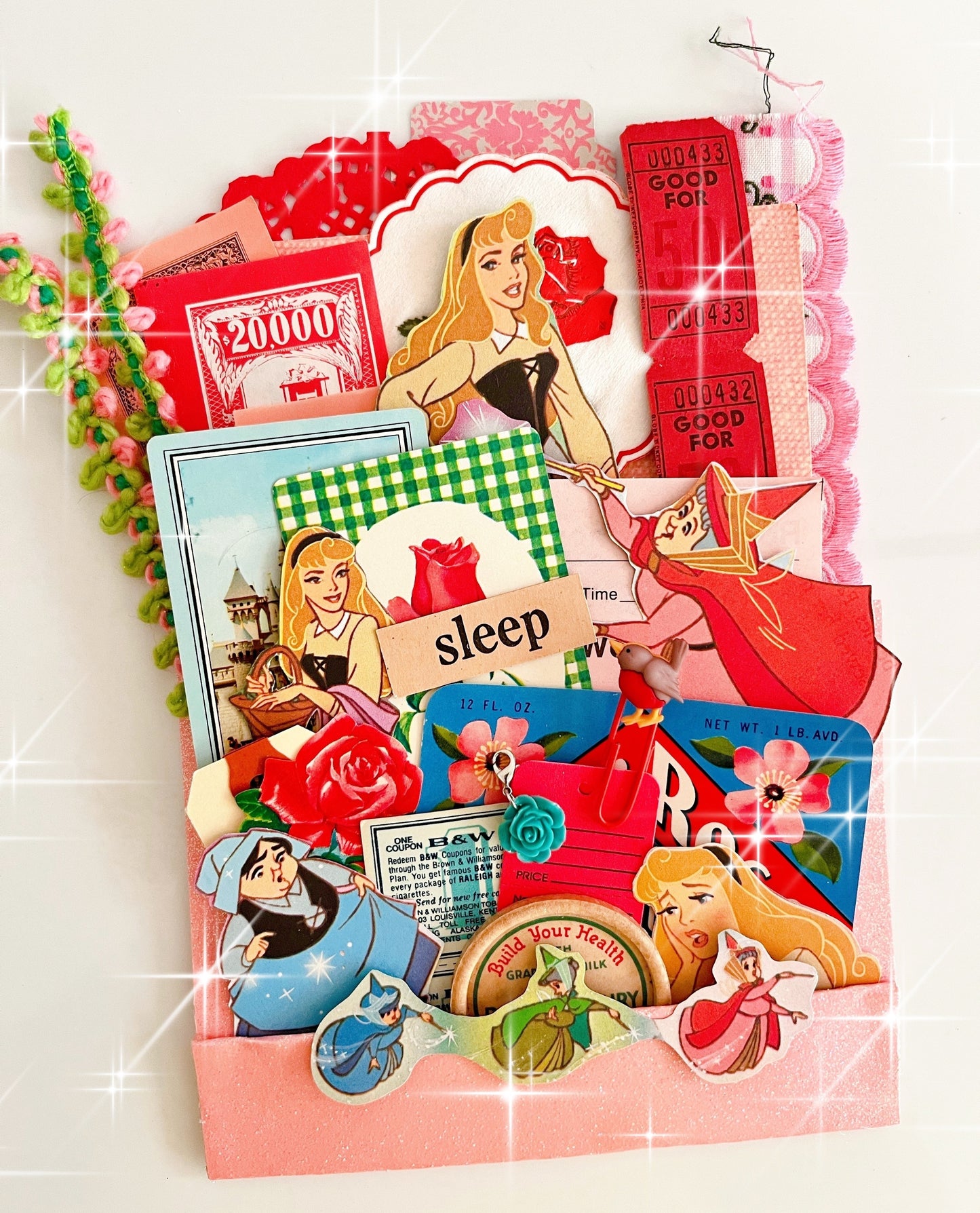 Briar Rose Disney Sleeping Beauty ephemera pocket