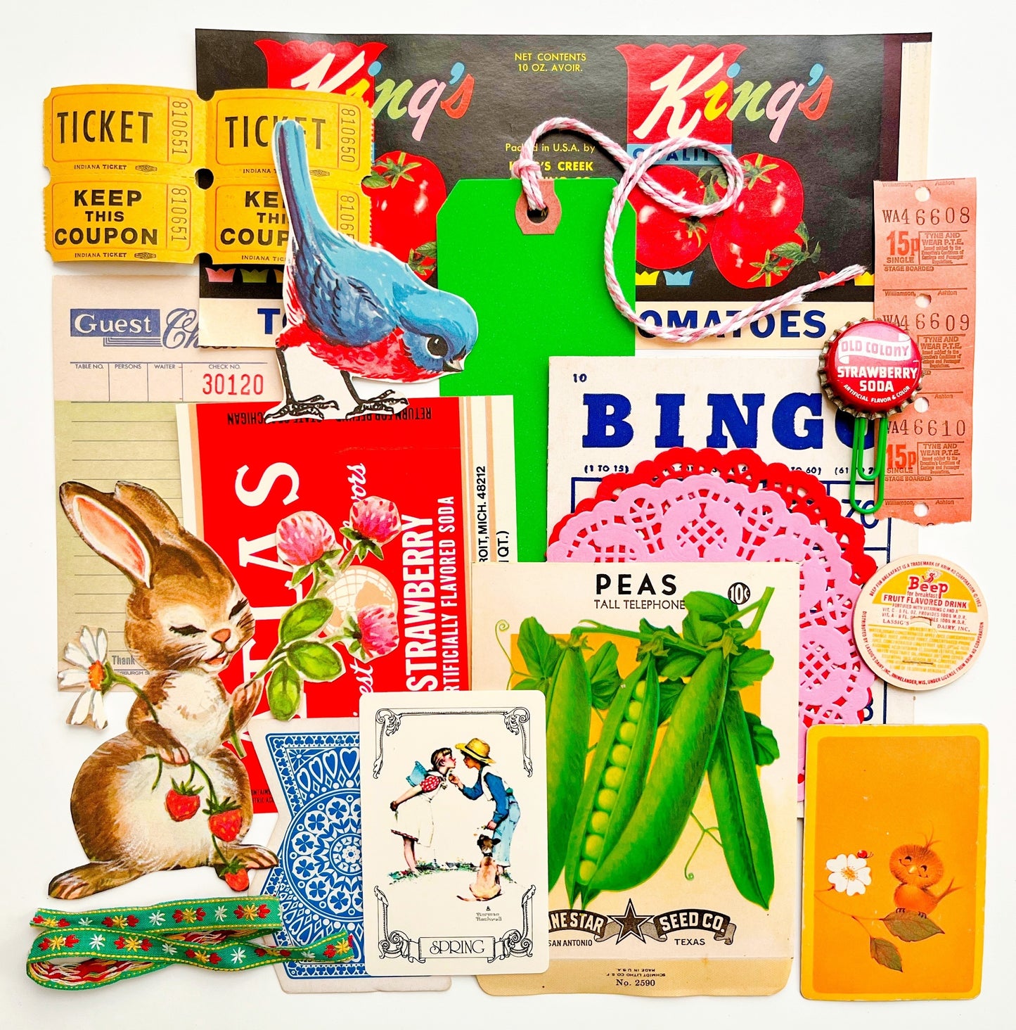 Springy Brights ephemera collection