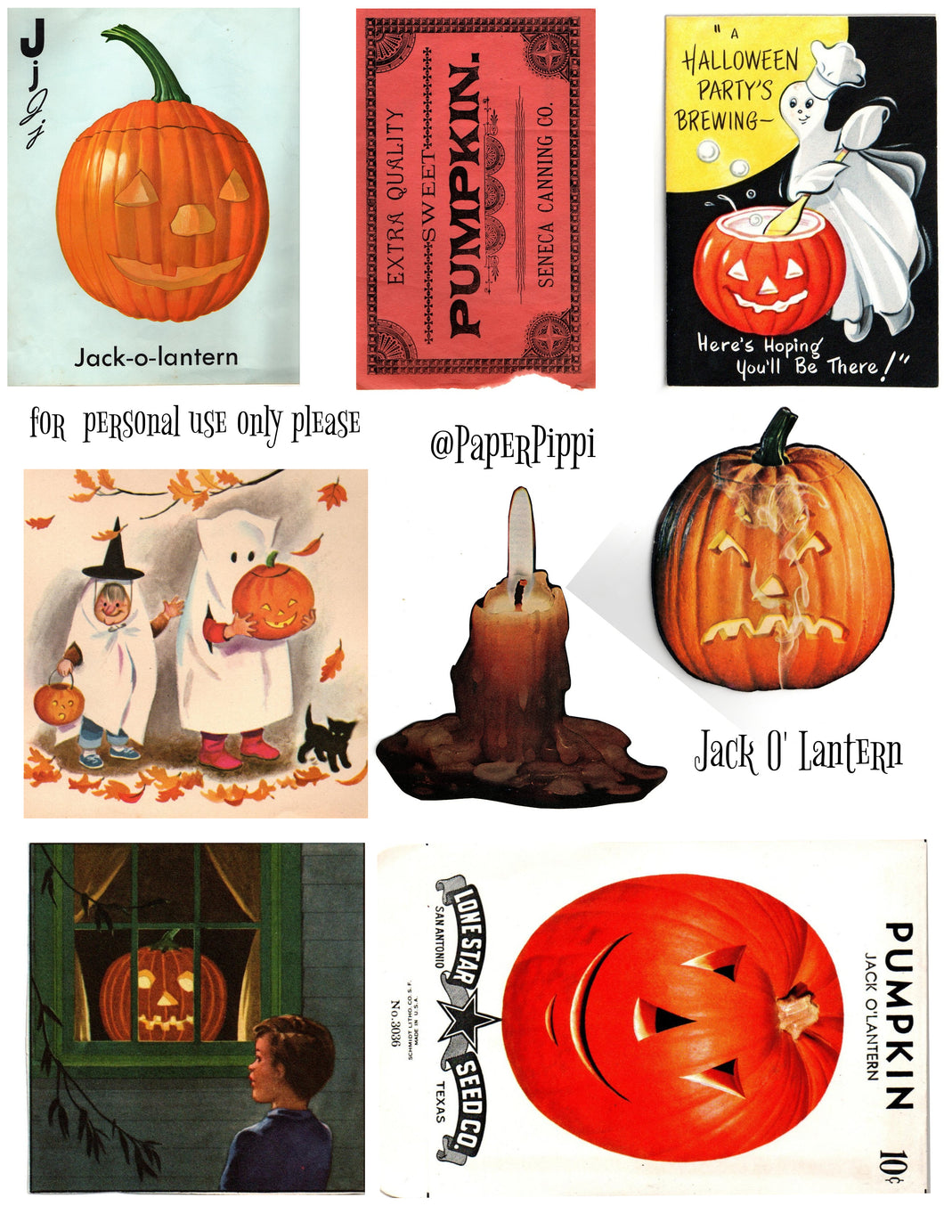 Jack O' Lantern collection digital download