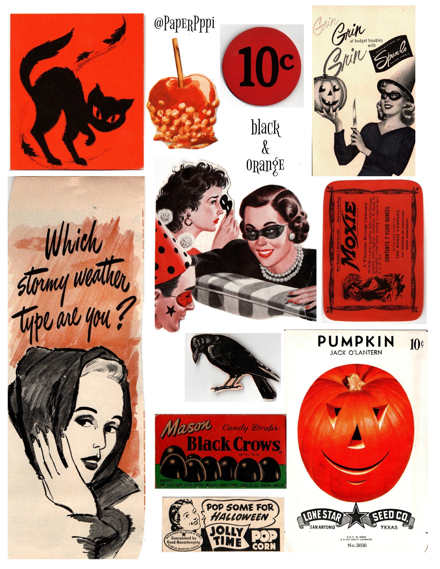 Orange & Black collection digital download