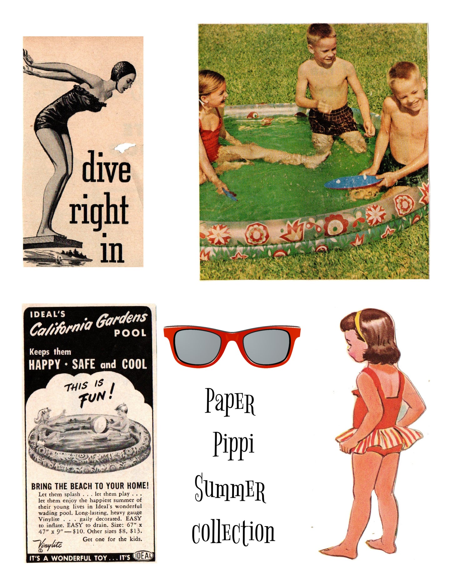 Summer Collection digital download printable (3 pages)