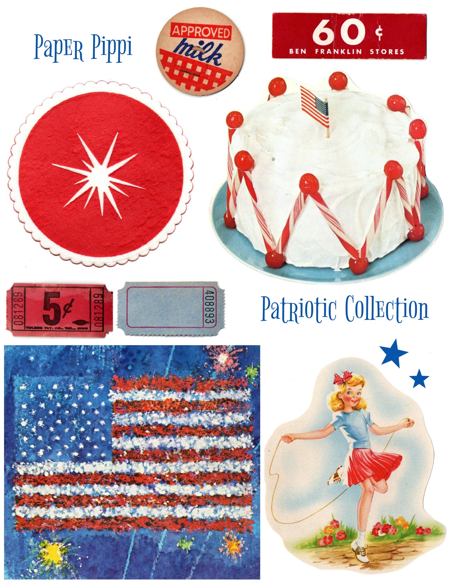 Patriotic Collection digital download printable (3 pages)