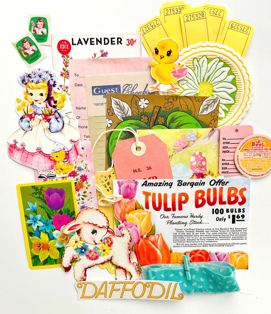 Tulips & Daffodils ephemera collection