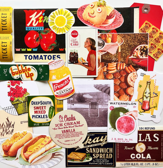 Backyard BBQ vintage ephemera collection