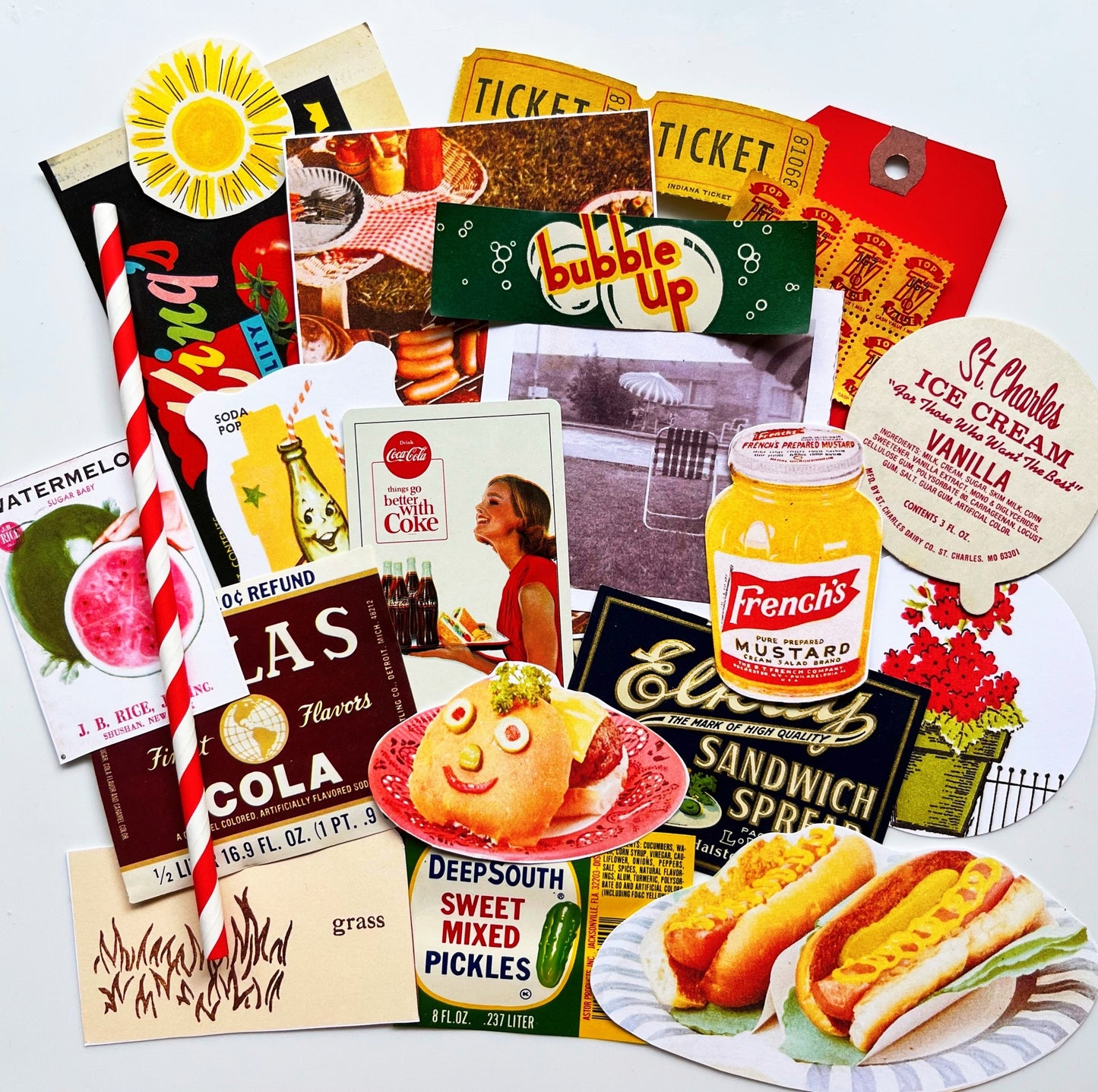 Backyard BBQ vintage ephemera collection