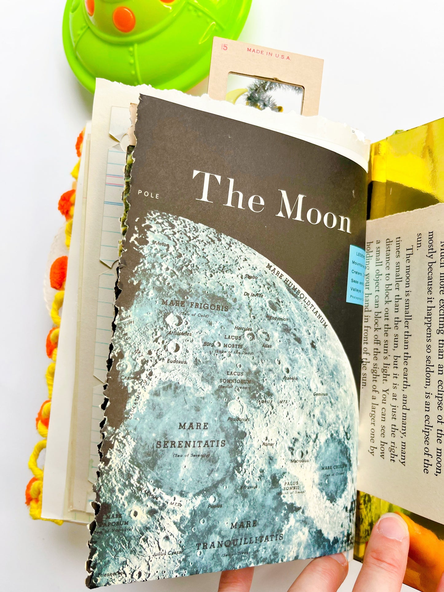 The Sky vintage Little Golden Book handmade journal