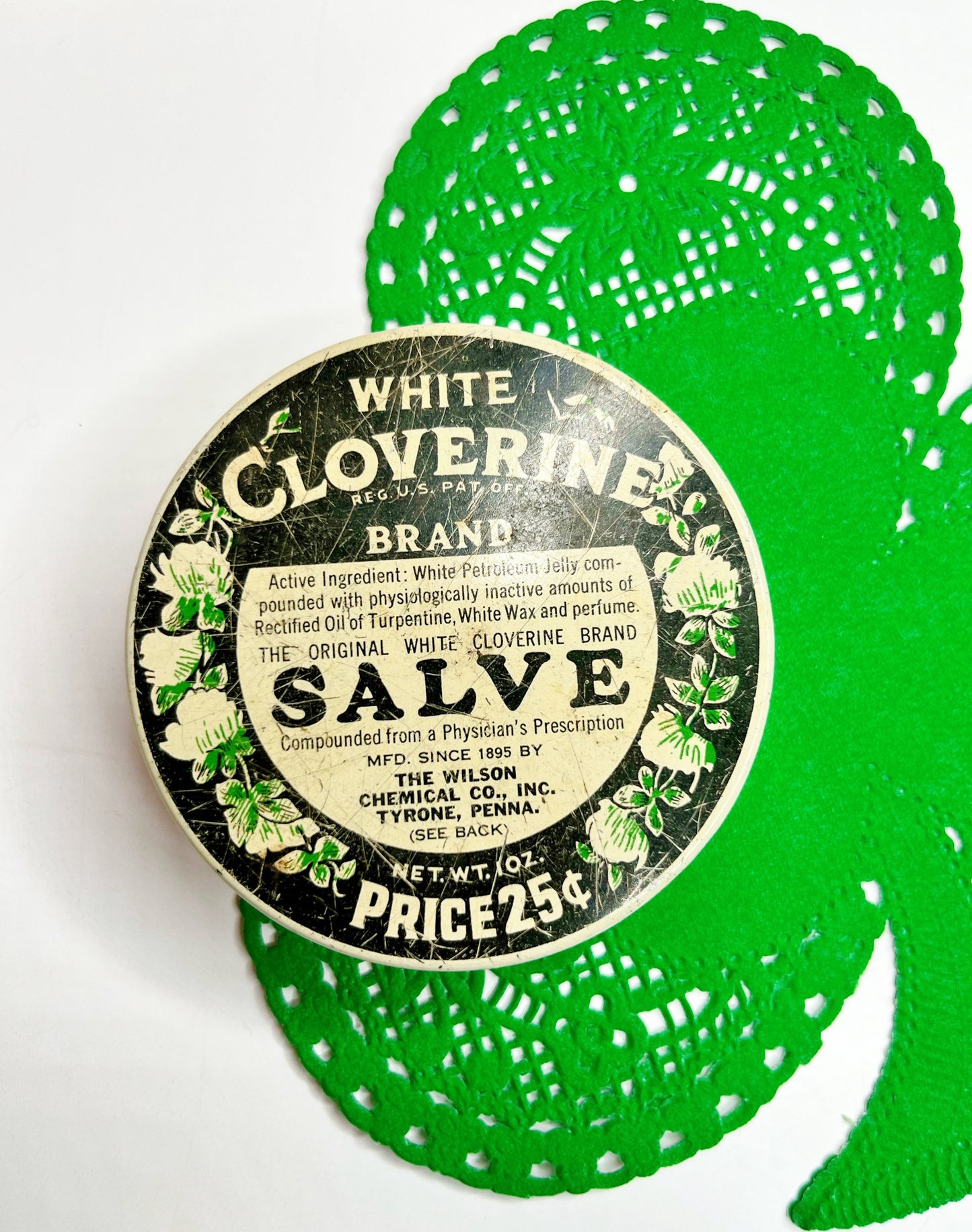 Vintage Cloverine Curiosity Tin