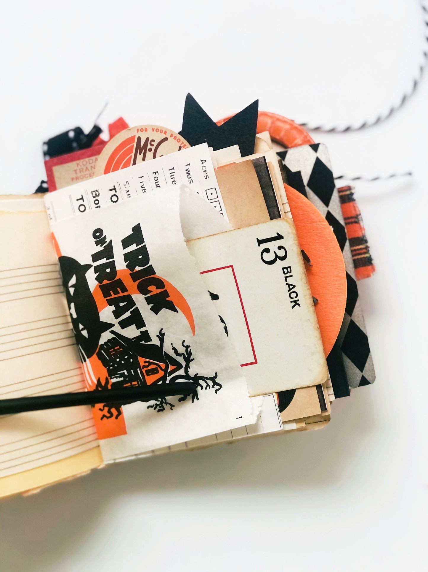 Vintage Cat’s Paw box handmade journal PREORDER