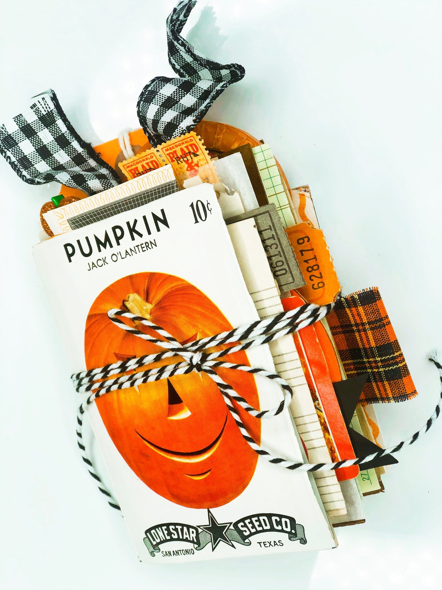 Vintage Jack O Lantern seed packet journal PREORDER