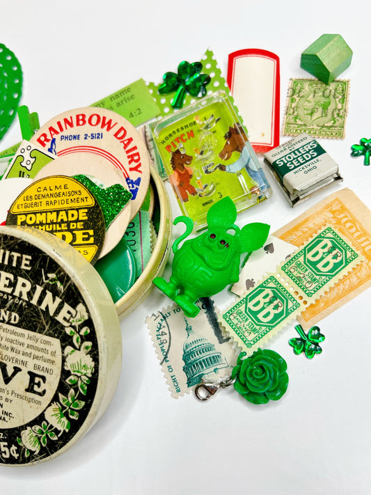 Vintage Cloverine Curiosity Tin