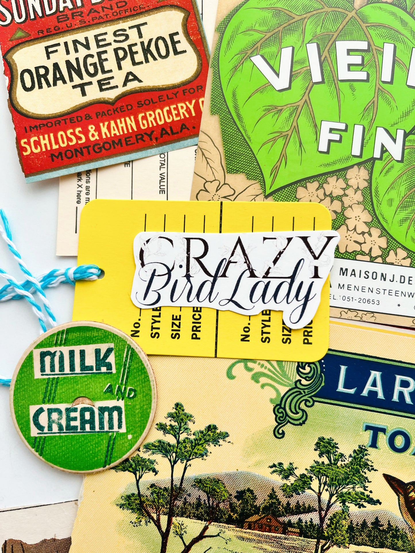 “Crazy Bird Lady” vintage ephemera collection