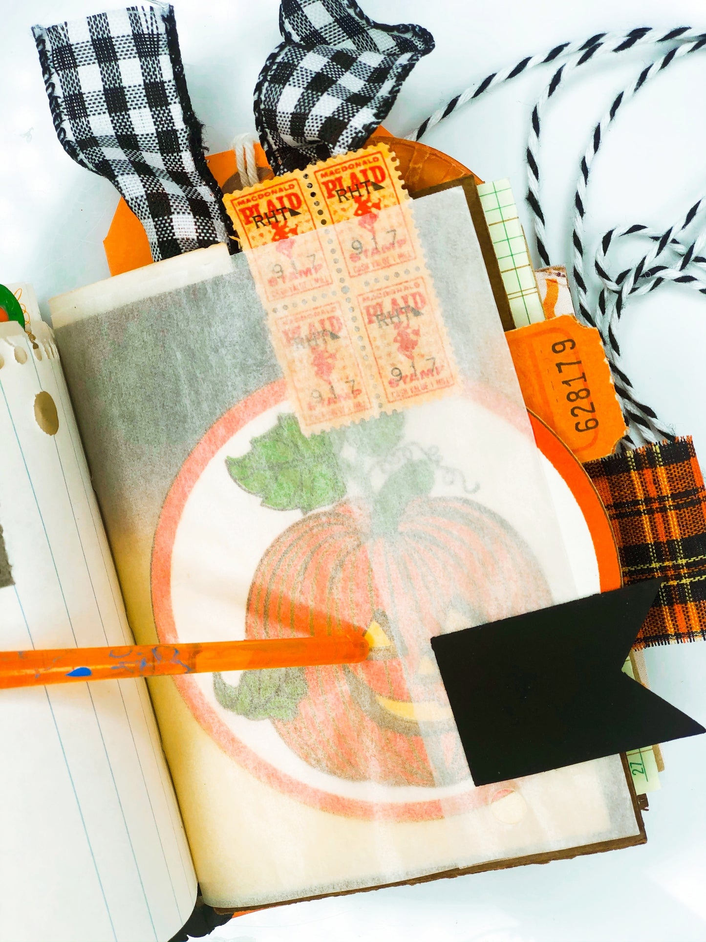 Vintage Jack O Lantern seed packet journal PREORDER