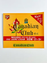 Load image into Gallery viewer, Vintage Canadian Club cigar box labels
