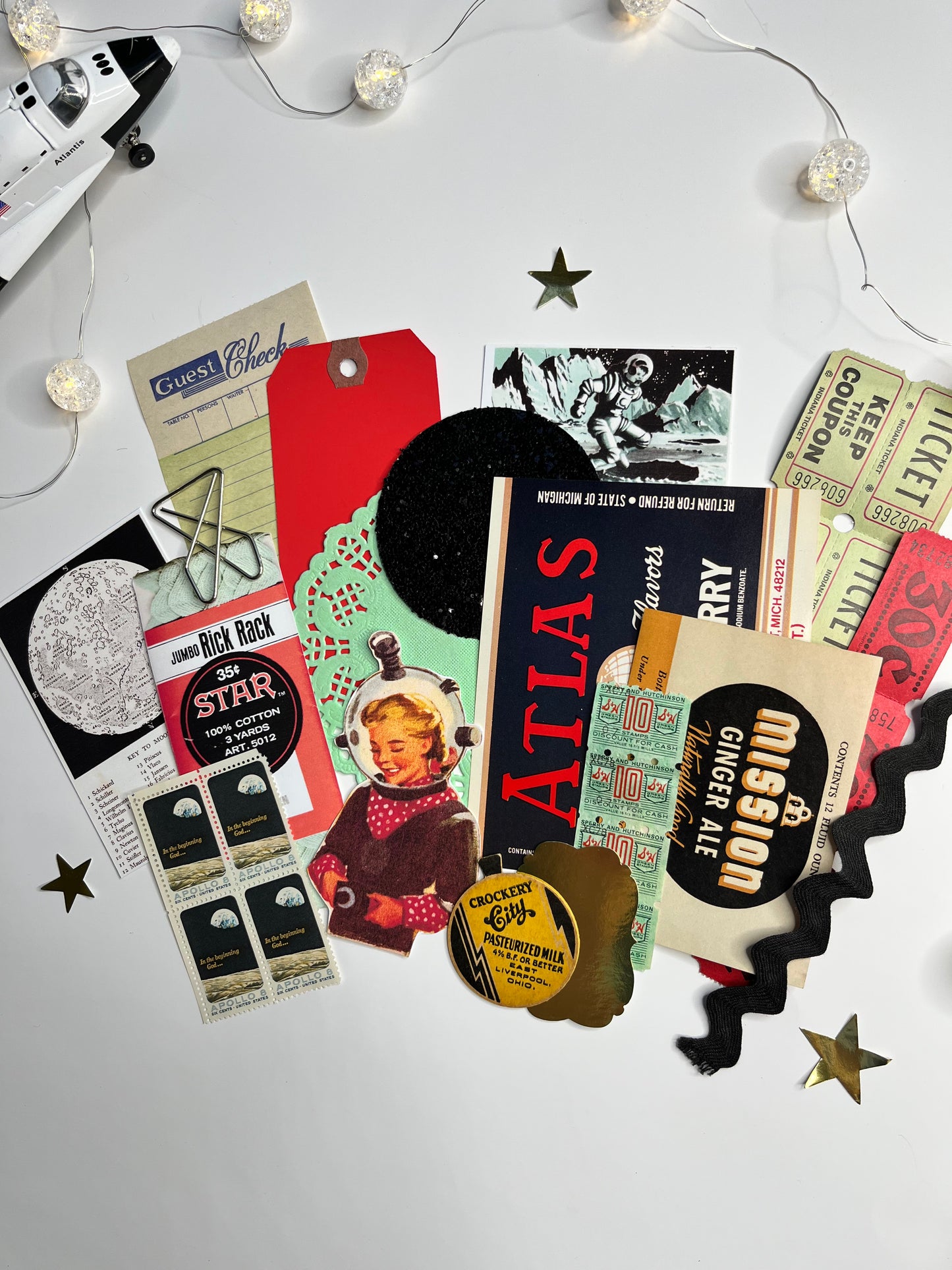 Little Astronaut ephemera kit