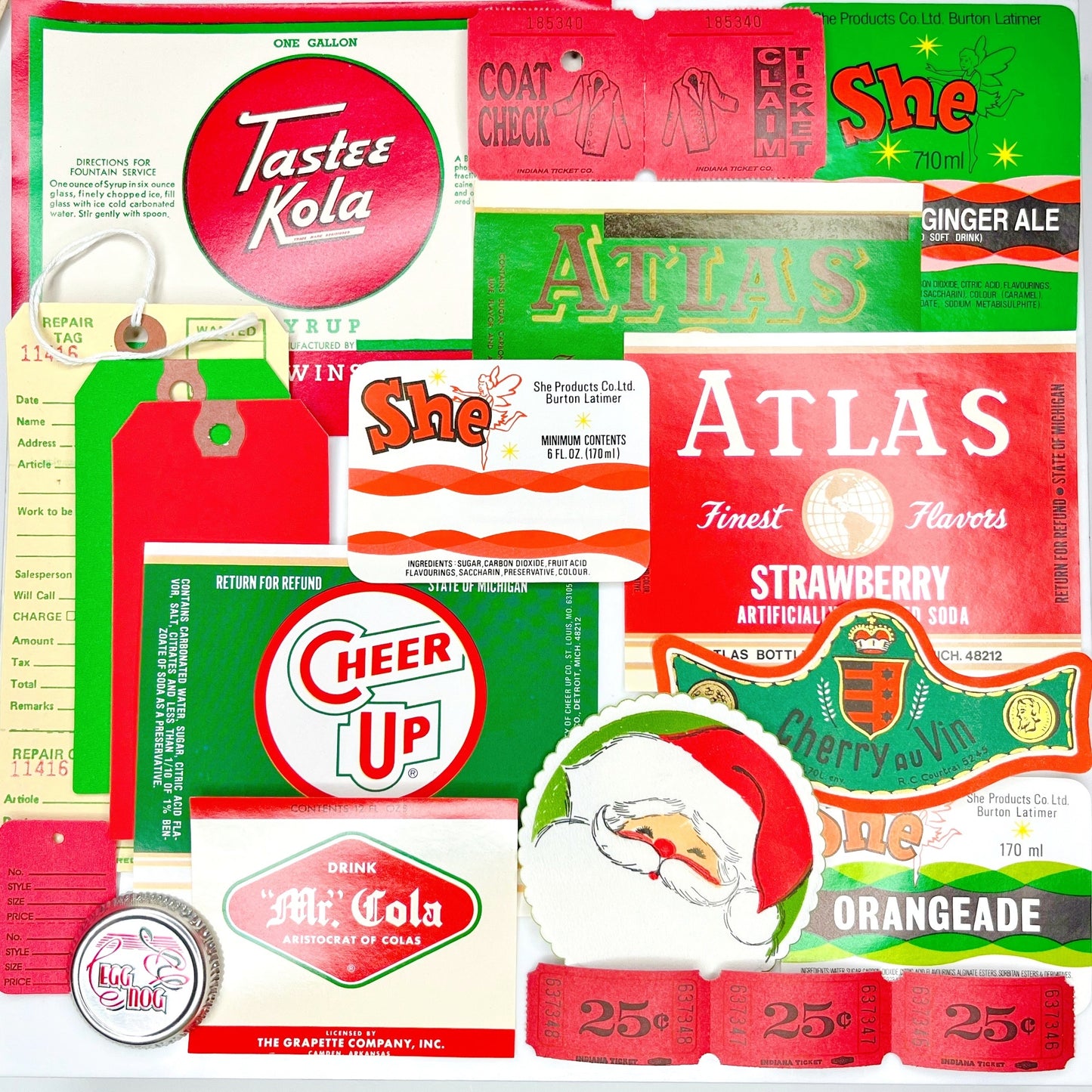 Red & Green ephemera essentials