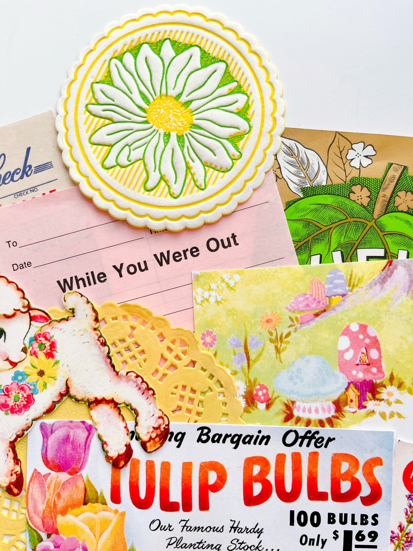 Tulips & Daffodils ephemera collection