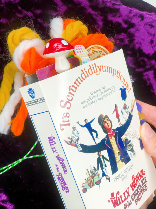 Vintage handmade Willy Wonka movie cover journal