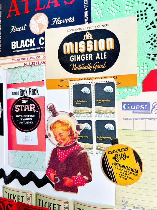 Little Astronaut ephemera kit