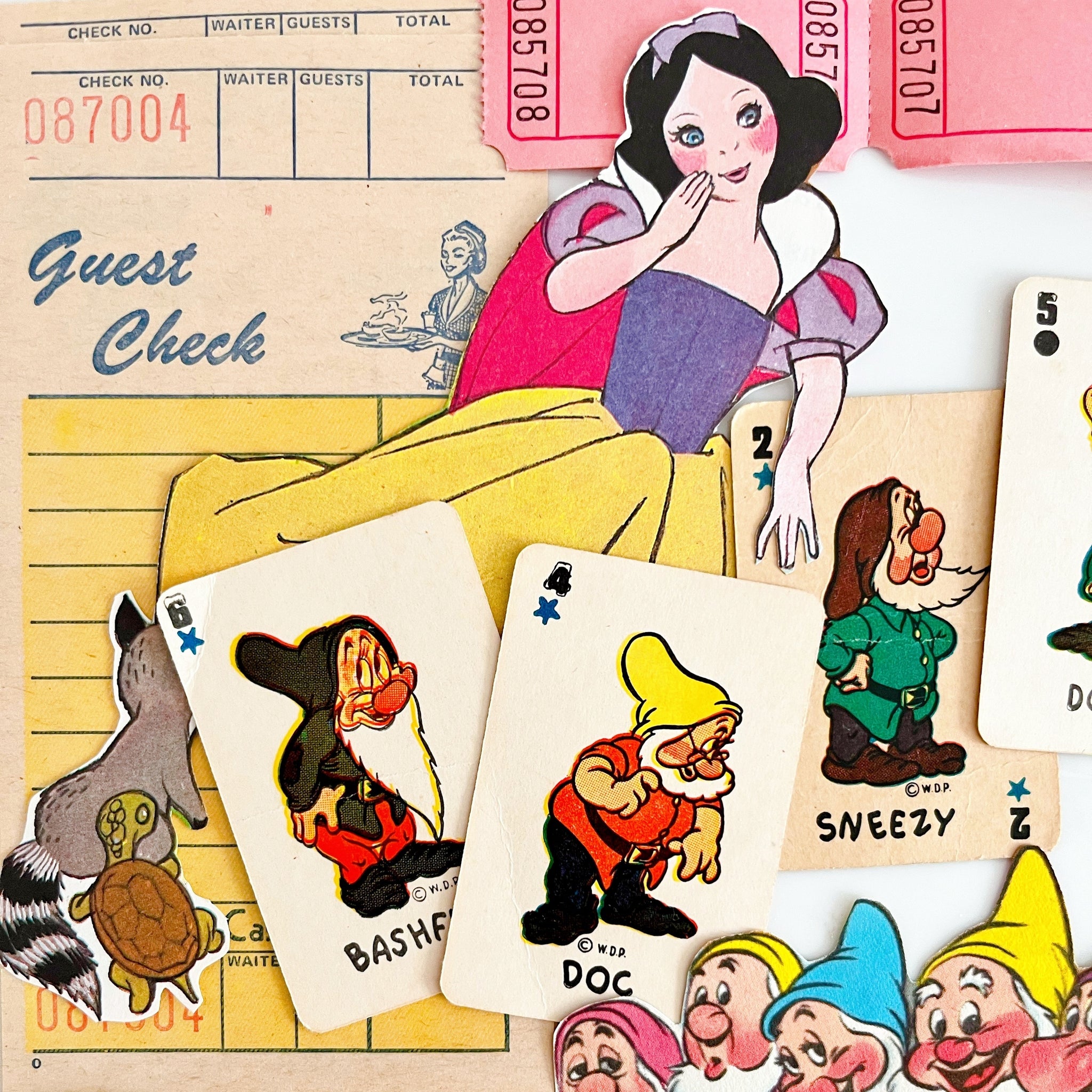 Disney Snow White And The Seven Dwarfs Ephemera Collection Paperpippi 