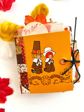 Load image into Gallery viewer, Handmade mini Thanksgiving journal
