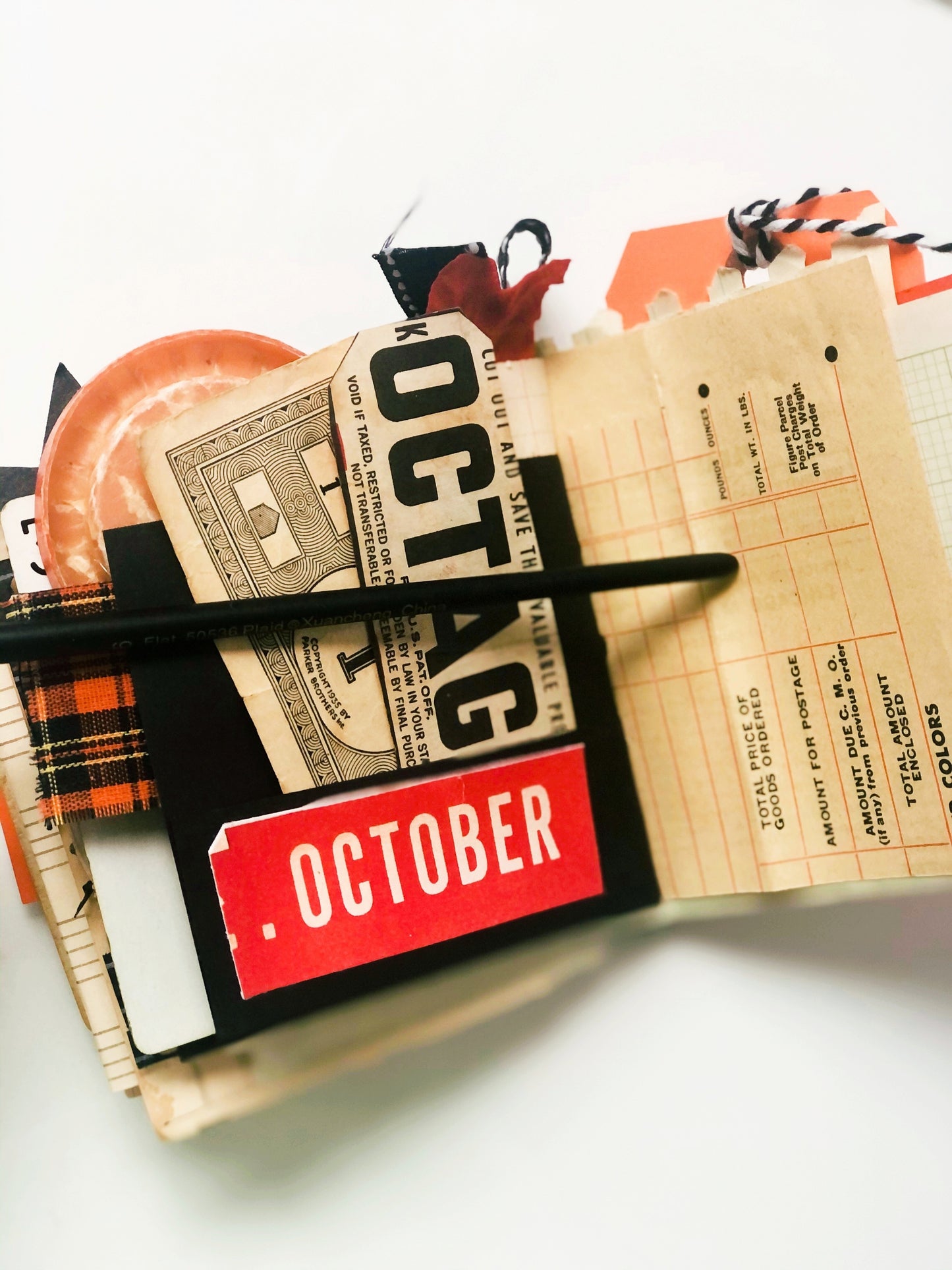 Vintage Cat’s Paw box handmade journal PREORDER