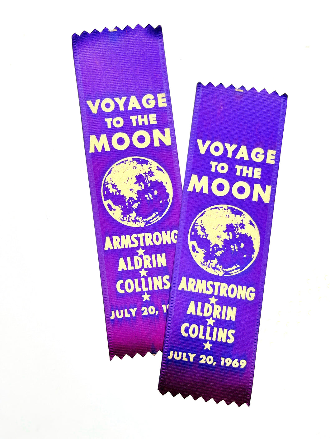 Authentic 1969 Moon Landing Ribbons (2)