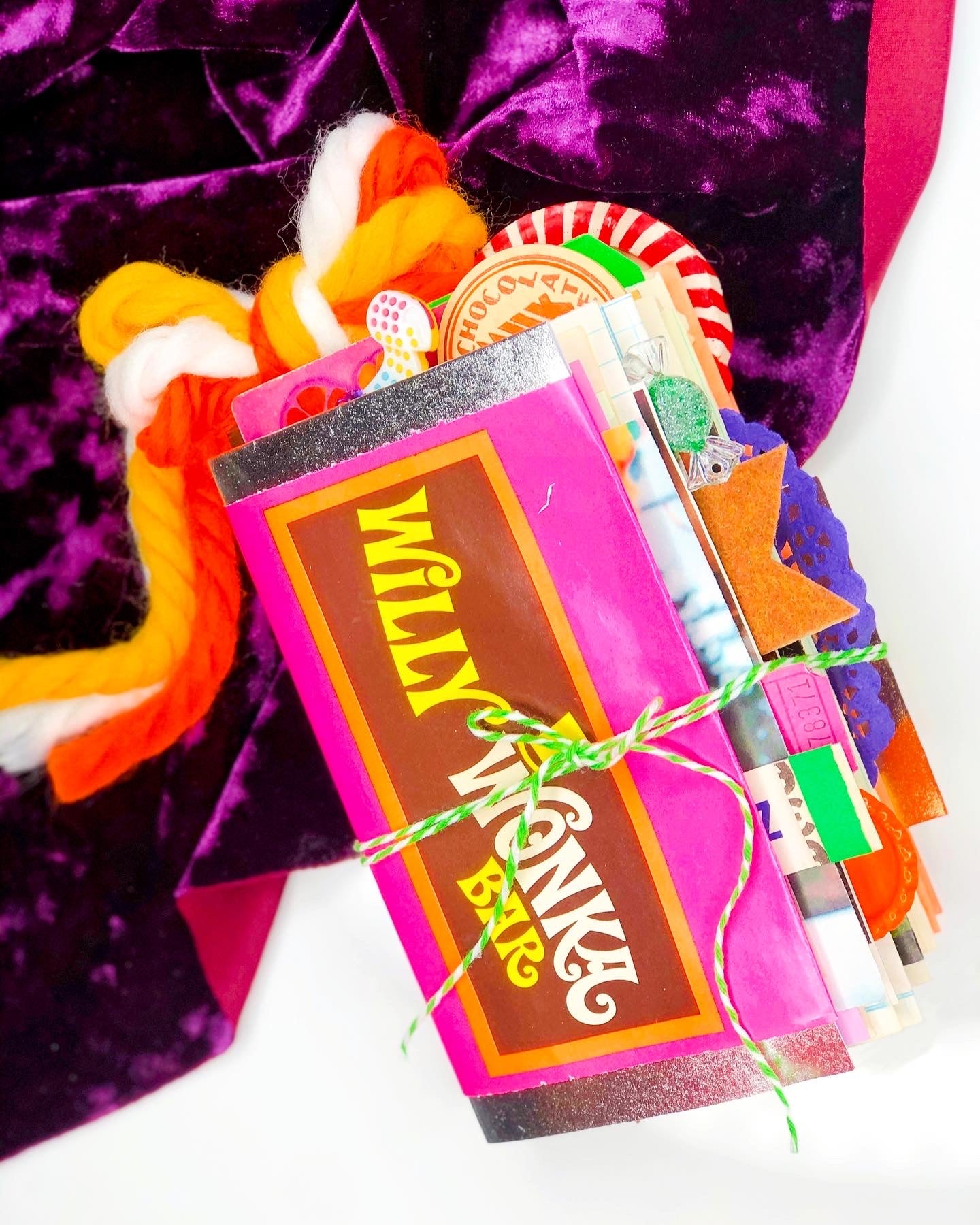 Vintage Handmade Wonka Bar journal