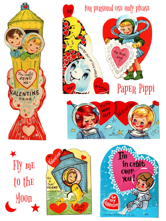Fly Me to the Moon collection digital download printable